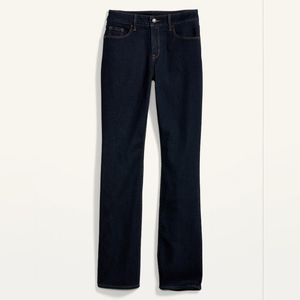 NEW - Mid-Rise Kicker Boot-Cut Jeans - Dark Wash 2 US